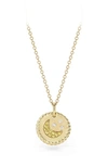 DAVID YURMAN CABLE COLLECTIBLES MOON & STARS NECKLACE WITH DIAMONDS & YELLOW SAPPHIRES,N13860D88AYSDI18