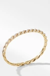 David Yurman Paveflex Bracelet In 18k Gold With Diamonds In Gold/ Diamond