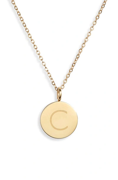 Knotty Initial Charmy Necklace In Gold - C