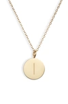 Knotty Initial Charmy Necklace In Gold - I