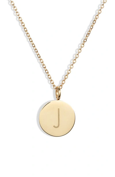 Knotty Initial Charmy Necklace In Gold - J