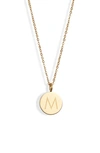 Knotty Initial Charmy Necklace In Gold - M
