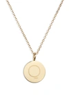 Knotty Initial Charmy Necklace In Gold - Q