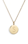 Knotty Initial Charmy Necklace In Gold - S