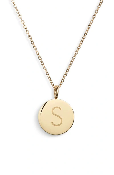 Knotty Initial Charmy Necklace In Gold - S