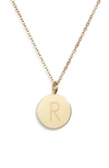 Knotty Initial Charmy Necklace In Gold - R