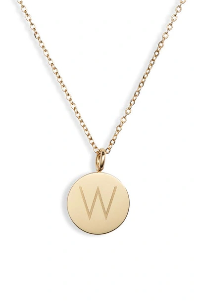Knotty Initial Charmy Necklace In Gold - W