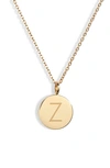 Knotty Initial Charmy Necklace In Gold - Z