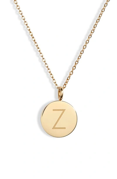 Knotty Initial Charmy Necklace In Gold - Z