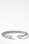 David Yurman Women's Cable Classics Princess Bracelet With Pavé Diamonds In Morganite