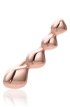 Monica Vinader Nura Teardrop Single Ear Climber In Rose Goldeft