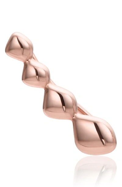 Monica Vinader Nura Teardrop Single Ear Climber In Rose Goldight