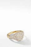David Yurman Mini Chevron Pinky Ring In Diamond