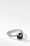 David Yurman Chatelaine® Ring With Semiprecious Stone And Diamonds In Black Onyx