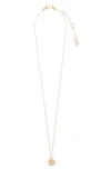 Kate Spade Mini Initial Pendant Necklace In Gold - C