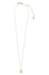 Kate Spade M Mini Pendant In Gold - M