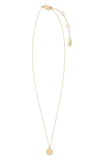 Kate Spade Mini Initial Pendant Necklace In B