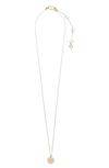 Kate Spade Mini Initial Pendant Necklace In Gold - A