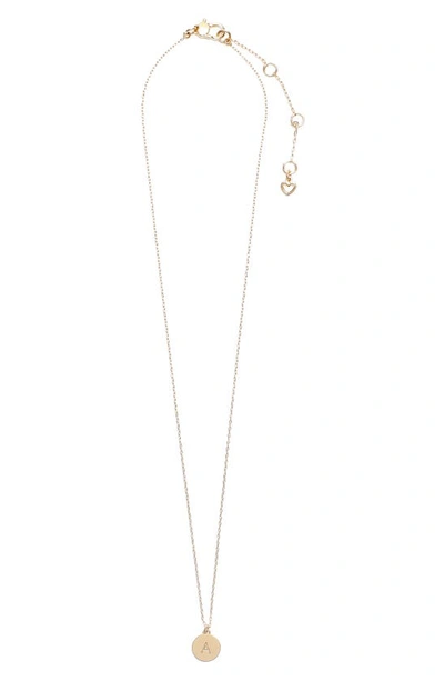 Kate Spade Mini Initial Pendant Necklace In A