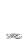 DAVID YURMAN CROSSOVER RING WITH DIAMONDS,R06565 SSADI4