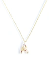 Girls Crew Flutterfly Initial Necklace In Gold - A
