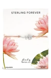 Sterling Forever Birth Flower Bracelet In Silveruly