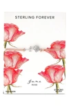 Sterling Forever Birth Flower Bracelet In Silverune