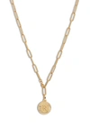 Bracha Initial Medallion Y-necklace In Gold - R