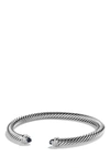 David Yurman Women's Cable Classics Bracelet With Gemstone & Diamonds/5mm In Black Onyx