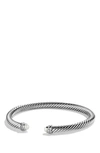 David Yurman Cable Classics Bracelet With Semiprecious Stones & Diamonds In Pearl