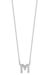 Bony Levy 18k Gold Pavé Diamond Initial Pendant Necklace In White Gold - M