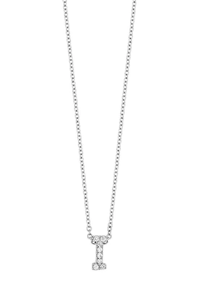 Bony Levy 18k Gold Pavé Diamond Initial Pendant Necklace In White Gold - I
