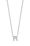 Bony Levy 18k Gold Pavé Diamond Initial Pendant Necklace In White Gold - R