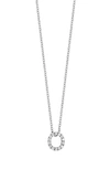 Bony Levy 18k Gold Pavé Diamond Initial Pendant Necklace In White Gold - O