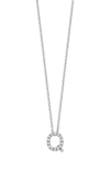 Bony Levy 18k Gold Pavé Diamond Initial Pendant Necklace In White Gold - Q