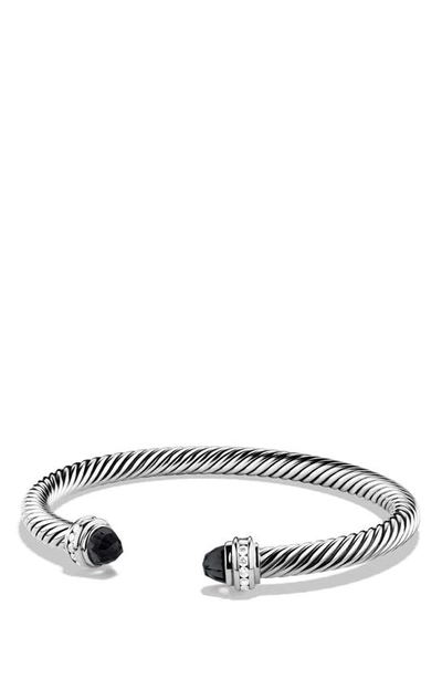 David Yurman Cable Classics Bracelet With Semiprecious Stones & Diamonds In Bo Di Ss