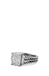 David Yurman Petite Wheaton Ring With Diamonds In Pave Diamonds