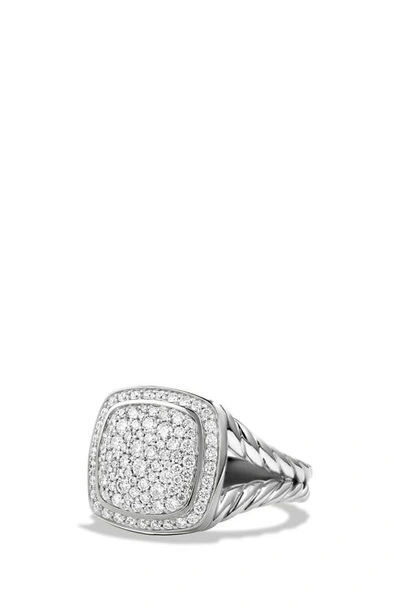 David Yurman 11mm Sterling Silver Albion Diamond Ring