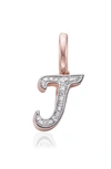 MONICA VINADER DIAMOND INITIAL PENDANT CHARM,RP-PT-ALAJ-DIA