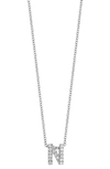 Bony Levy 18k Gold Pavé Diamond Initial Pendant Necklace In White Gold - N