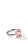 Silver Pave/ Morganite