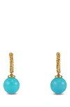 David Yurman Solari Hoop Earrings In Turquoise
