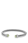 DAVID YURMAN CABLE CLASSICS BRACELET WITH SEMIPRECIOUS STONES & DIAMONDS,B04182 SSAPLDIM