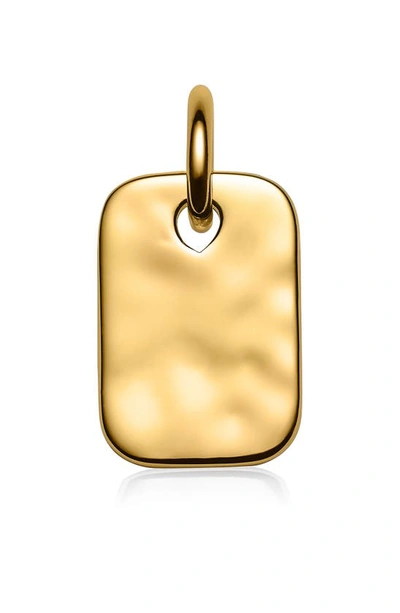 Monica Vinader Havana Mini 18ct Yellow Gold-plated Vermeil Sterling-silver Id Charm