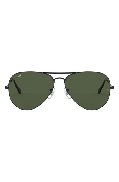Ray Ban Ray In Black/ Green Solid