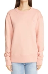 Acne Studios Fairview Sweatshirt In Pale Pink