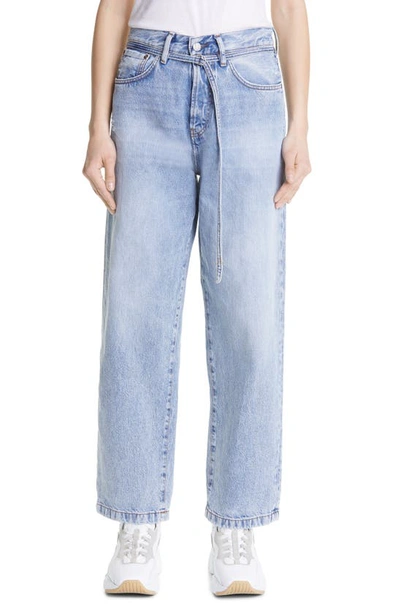 Acne Studios 1991 Toj Rigid Wide Leg Jeans In Blue