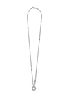Lagos Sterling Silver Caviar Spark Diamond Pendant Necklace, 18 In Diamond/ Silver