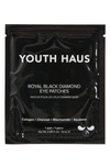 SKIN GYM YOUTH HAUS ROYAL BLACK DIAMOND EYE PATCHES,EYE-DIAMD5