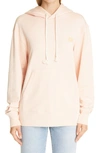 Acne Studios Fennis Organic Cotton Hoodie In Powder Pink